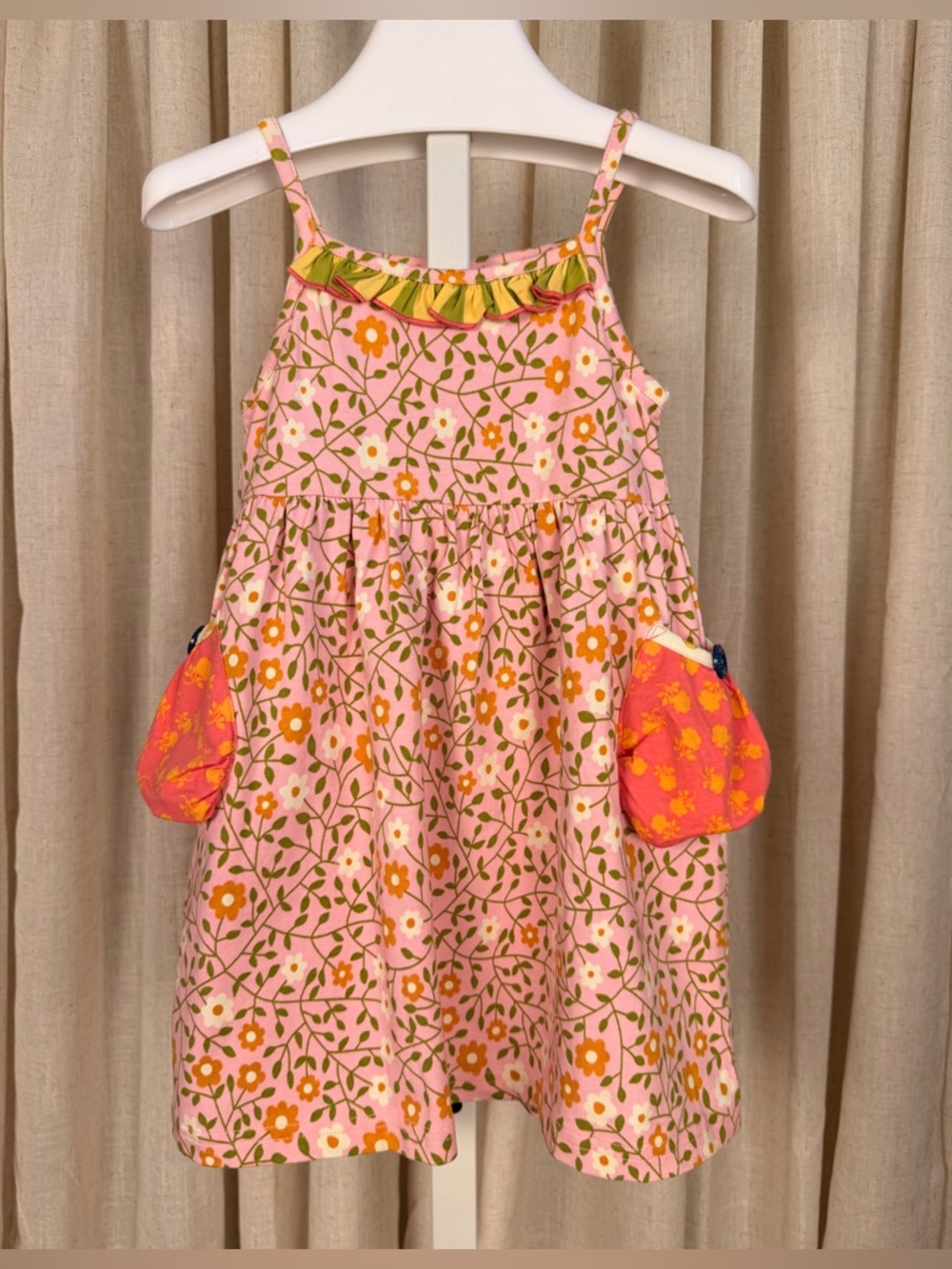 Vintage *Matilda Jane* Pink Floral “Sundew” Line Dress Good Hart NWT 2T
